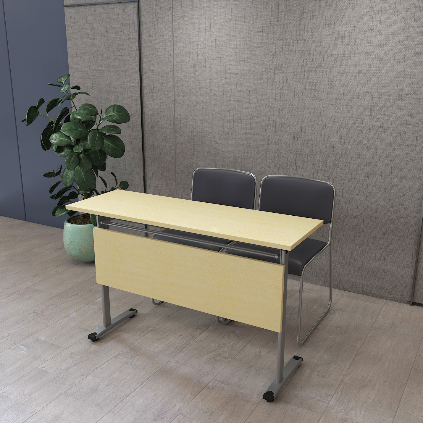 简约会议培训桌组合长条桌折叠学生课桌椅员工办公培训会议桌