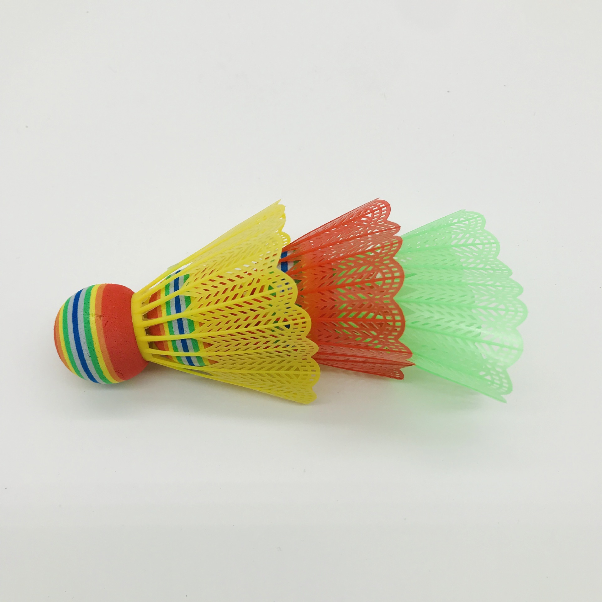 厂家直销彩色塑料羽毛球 泡沫大头球4只装 儿童学生训练玩具