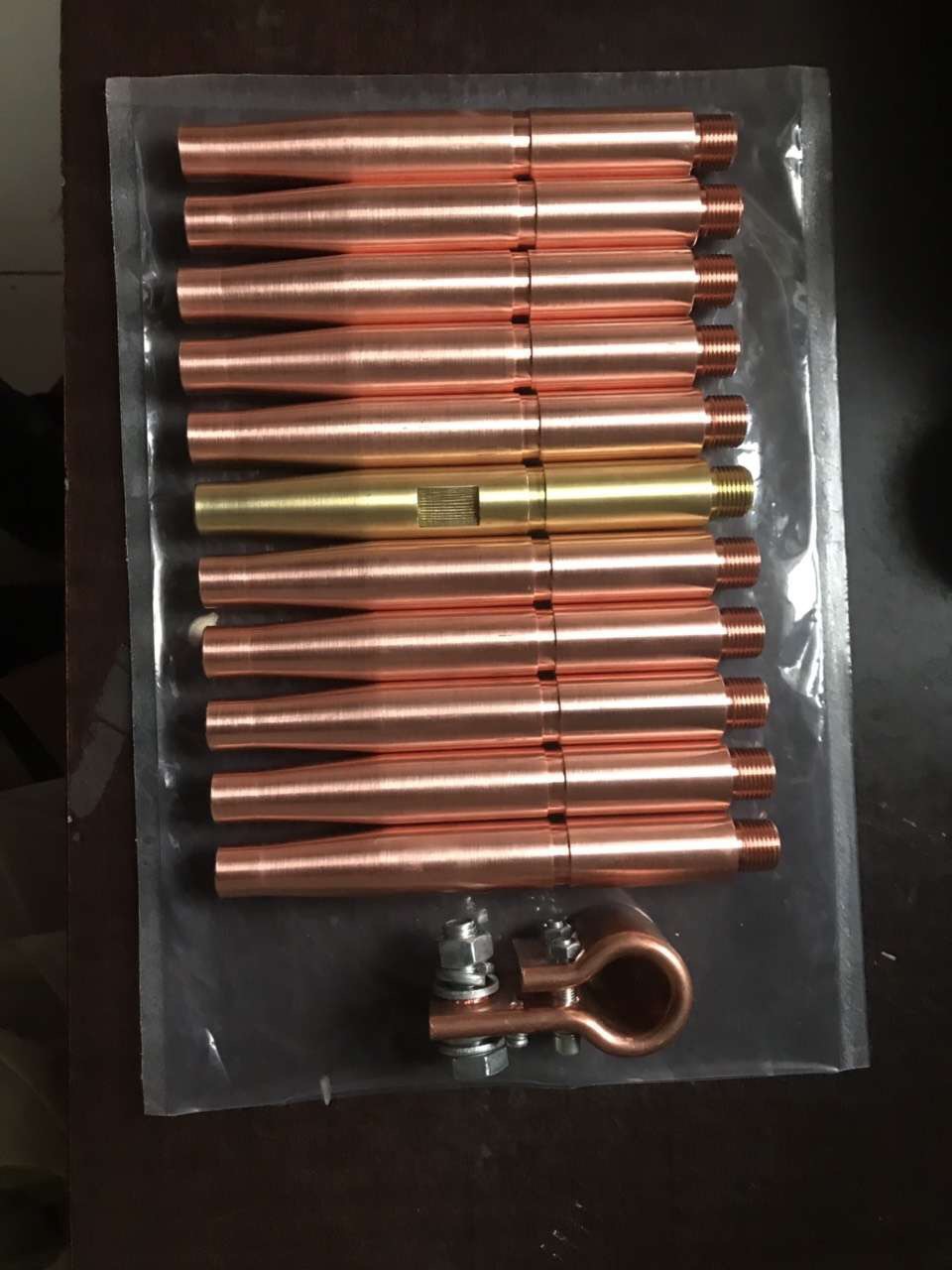 南通镇康埋弧焊机小车配件送丝机导电杆连接杆黄铜三通导电咀批发