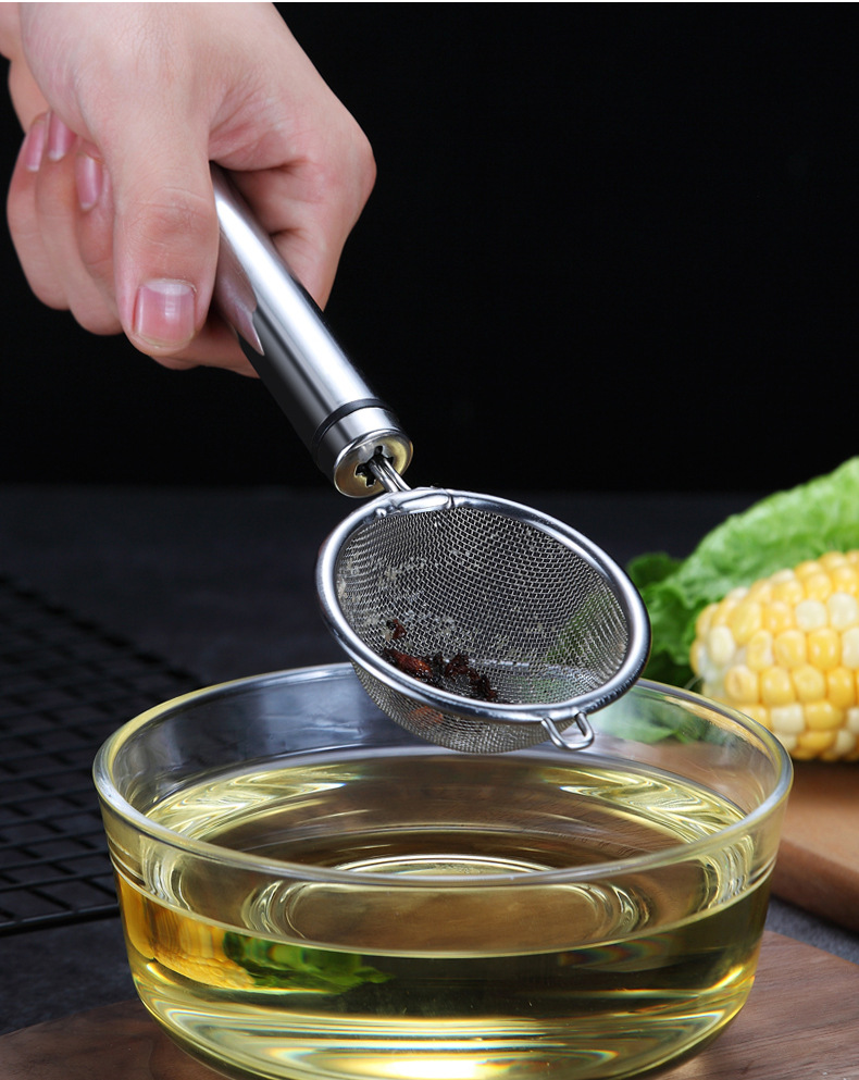 不锈钢漏勺过滤勺豆浆过滤网漏油家用小大号捞面勺子漏网滤勺捞勺