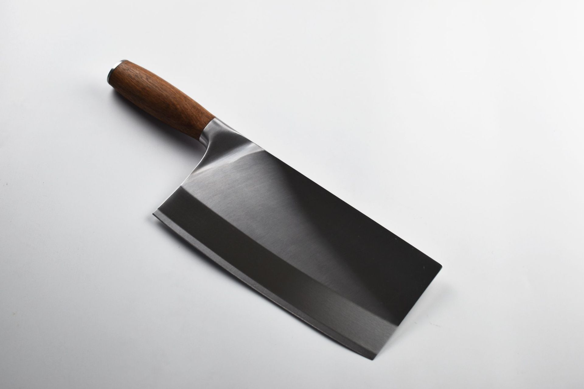 阳江菜刀 厨房刀具 双钢头黄花梨圆柄斩切刀1# 斩切两用