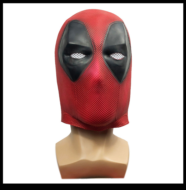 漫威电影死侍头套面具 复仇者联盟恶搞头饰 化妆舞会派对表演道具