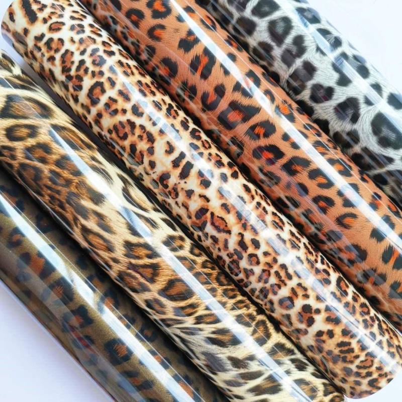 产地货源带pet定位转移印花膜热转印htv豹纹刻字膜pu迷彩热转印膜