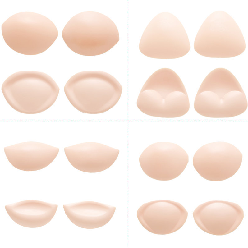 工厂直供轻盈款硅胶插片 三角形乳垫 比基尼内衣加厚鲍鱼胸垫