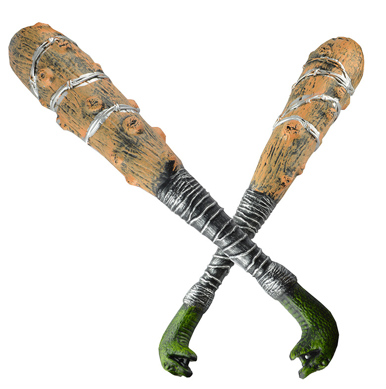 万圣节武器装备道具儿童玩具蛇头野人棒土著人棒子琅琊棒狼牙棍子