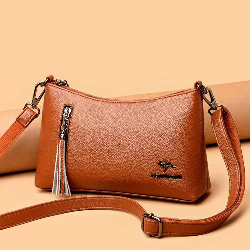 2020新款凯迪菲尼袋鼠品牌女包高档斜挎包女百搭单肩包中年妈妈包