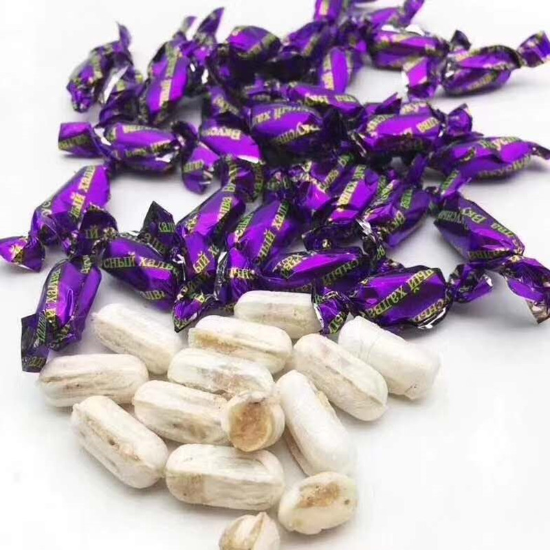 俄罗斯原装进口紫皮小酥糖彩色小酥糖混合酥紫皮糖喜糖500克酥糖