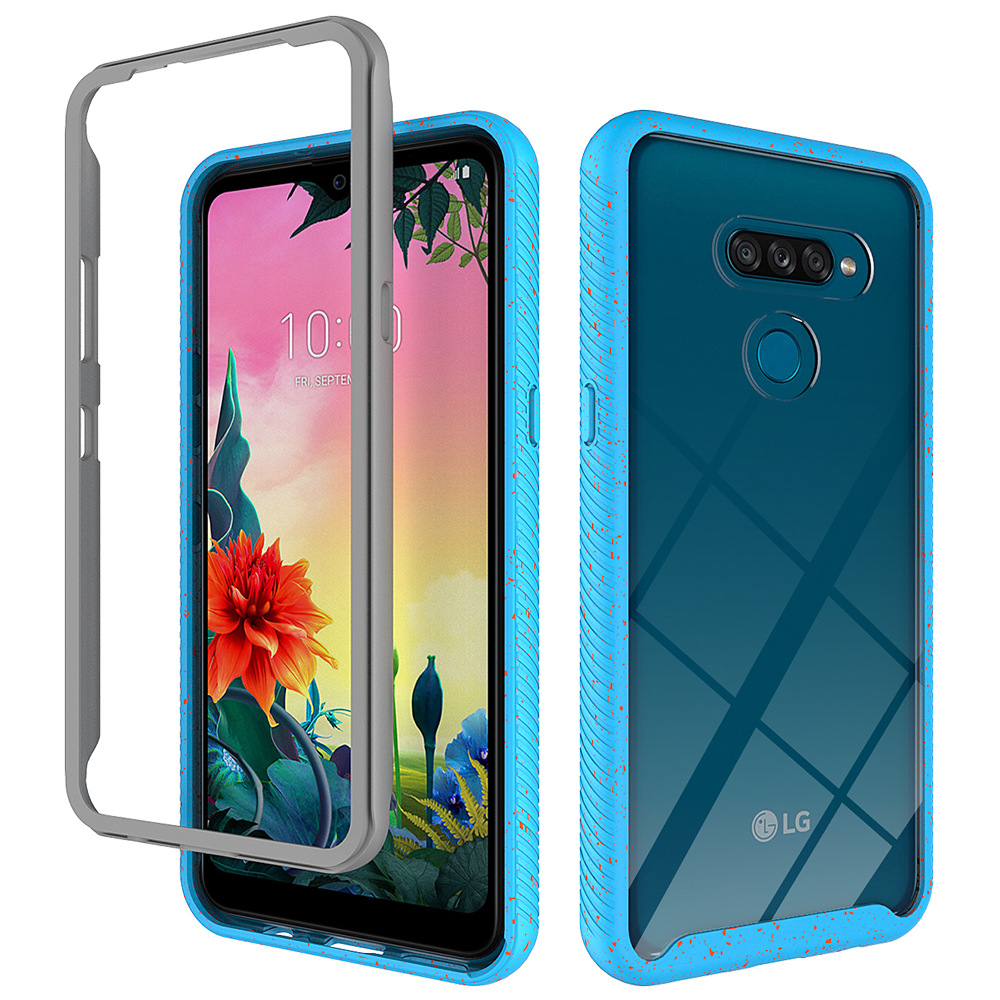 lg k50s镜面超薄透明壳pc tpu二合一硬壳1.5mm中厚亚克力彩点星空