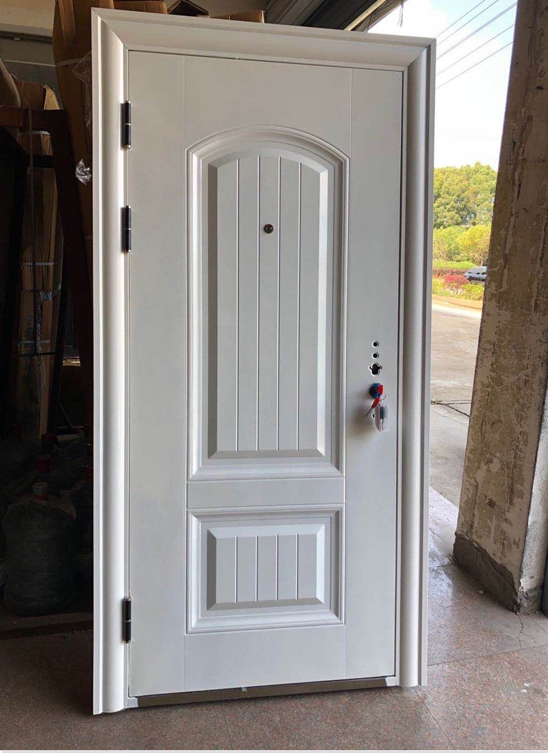 丁级白色防盗门家用出租公寓宿舍钢质工程门进户门安全门库存订制