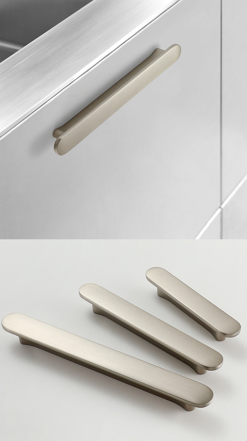 高档现代简约北欧柜门拉手轻奢橱柜抽屉电视柜把手小单孔黑色拉手