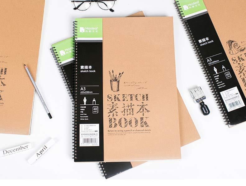 玛丽素描本16k40页硬皮绘画写生本儿童绘画涂鸦本可定制低价批发