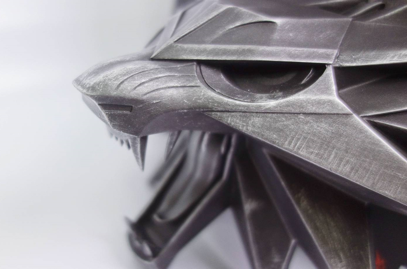 正版 巫师3 the witcher 狼头 壁挂墙饰 模型树脂手办