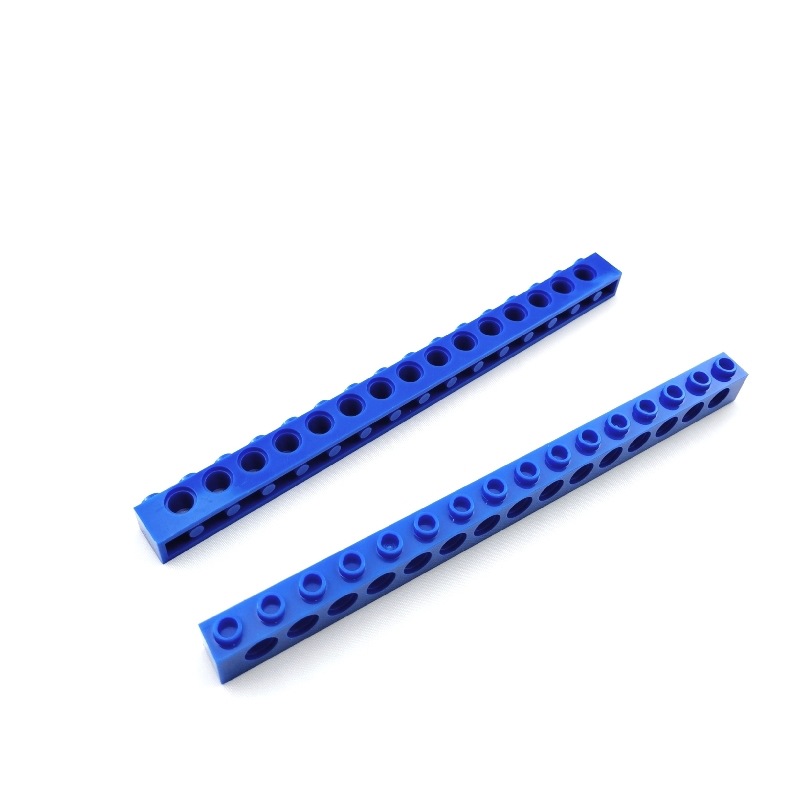 兼容乐高积木科技件3703益智玩具凸点梁1x16孔砖15洞 moc散件定制