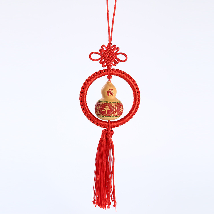 天然葫芦迷你小葫芦圆盘挂件平安吉祥百福车载雕刻工艺品车饰挂件