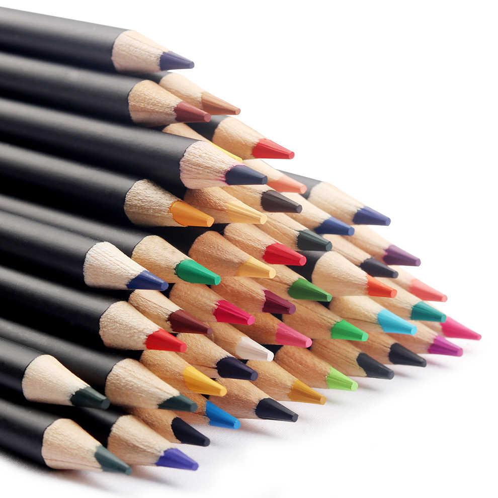 Factory Direct Sales 72 Color Lead Suit Beginner Hand Drawn Pencil Oily Colored Pencil Set Suit Brush