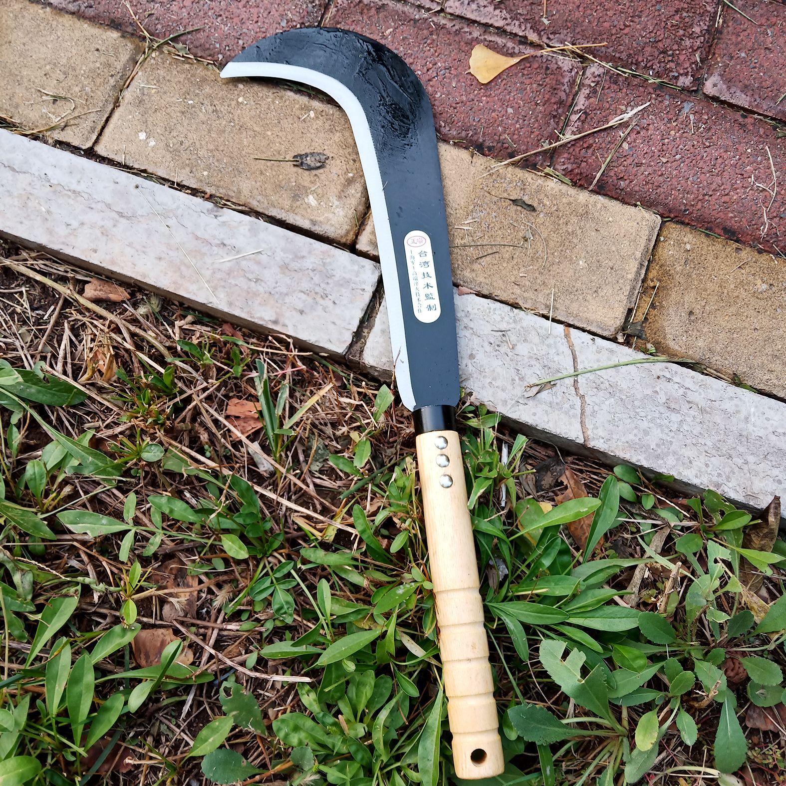 新品砍树刀砍柴刀农用锰钢勾刀伐木砍竹砍甘蔗刀野营户外加长弯刀