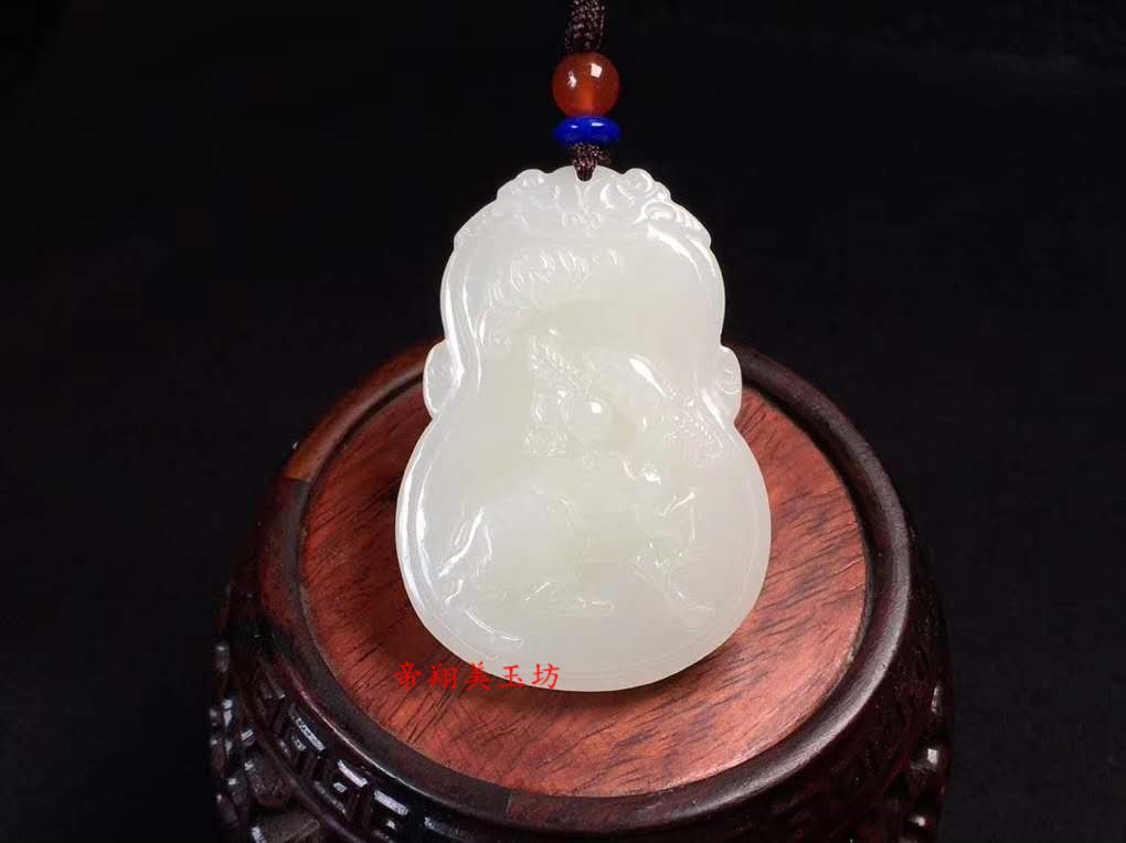 新疆和田玉福禄寿喜吊坠男女款玉石挂件