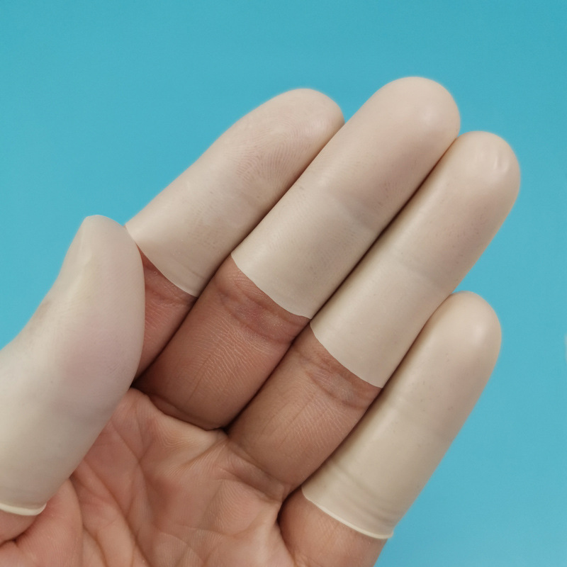 无硫手指套特殊接触电子用途耐磨防滑产品防接触保护套切口指套