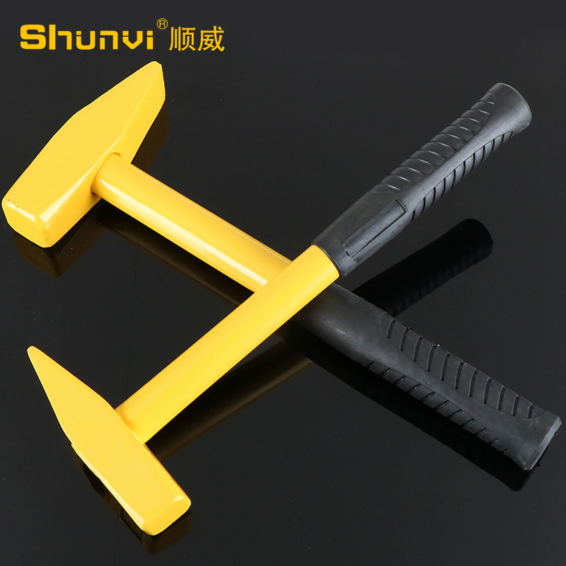 厂家供应 批发钢管柄钳工锤 鸭嘴锤 扁头锤 钣金锤 铁把小锤子