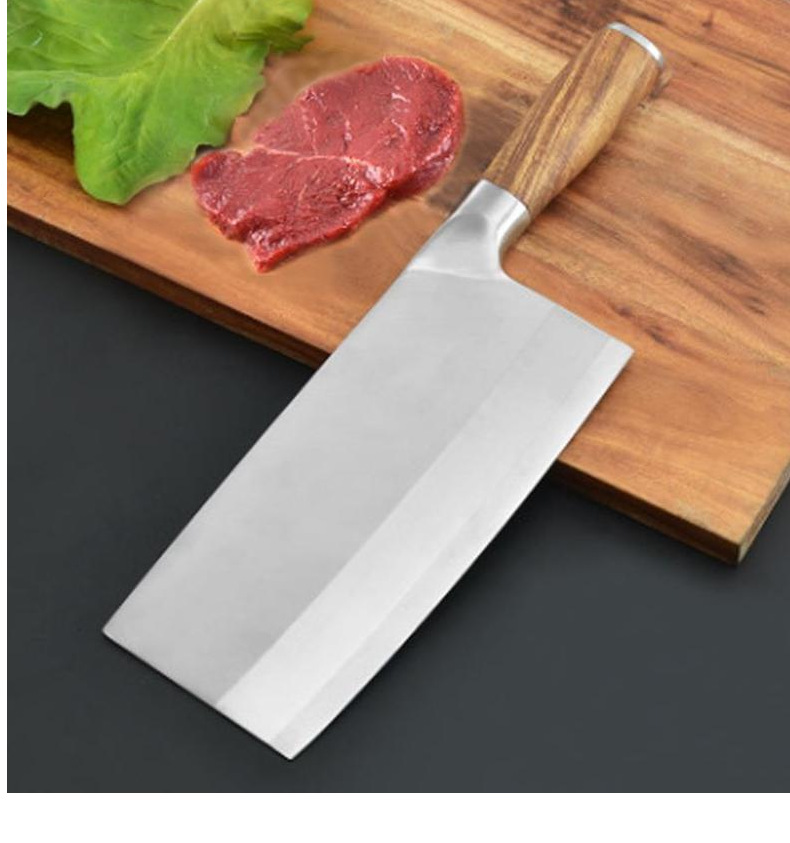 不锈钢中式切片刀白菜刀厨房刀具厨房斩切两用刀家用切菜切肉现货