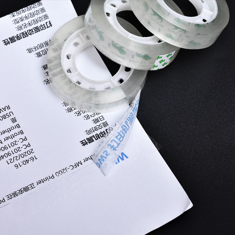 direct sales strong adhesive transparent stationery glue bandwidth 1.0cm transparent tape small tape student tape office glue