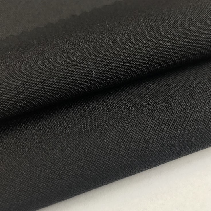 加厚300d黑直贡四面弹 320克双层锦涤四面弹 西装 裤装户外服面料
