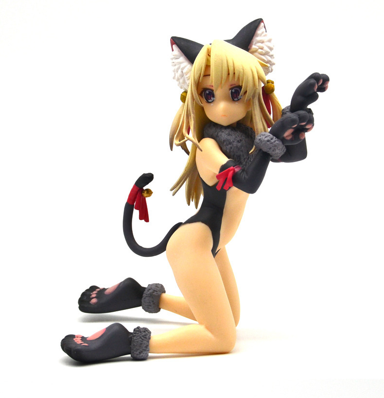 动漫手办女魔法少女伊莉雅伊利亚猫耳猫娘黑白猫盒装手办模型摆件