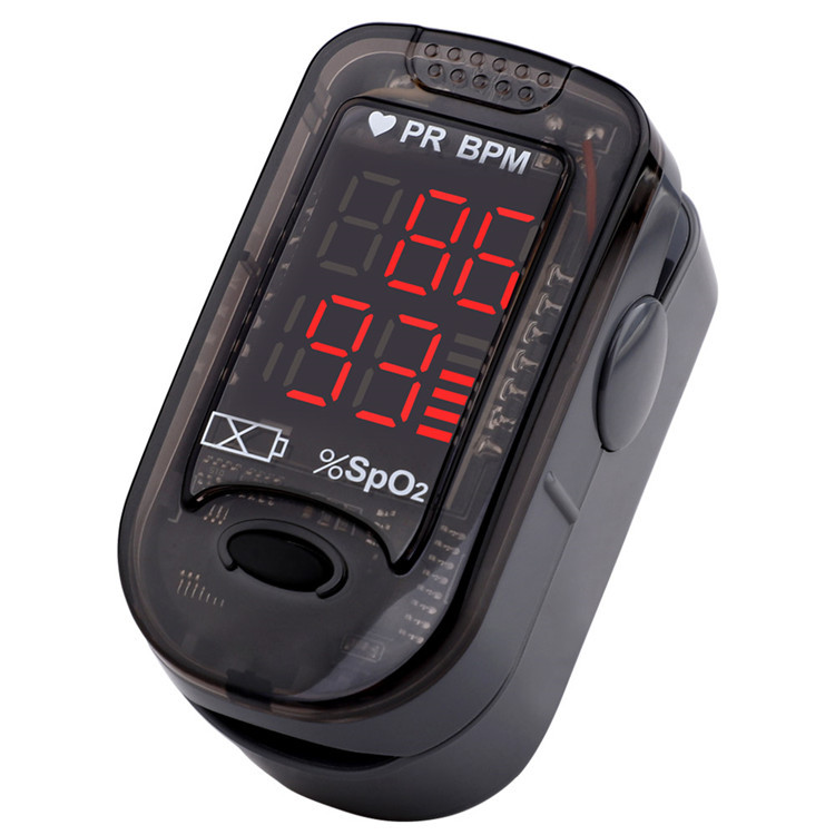 家用便携指夹式血氧仪指尖式脉博心跳监测仪led指脉氧心率检测器