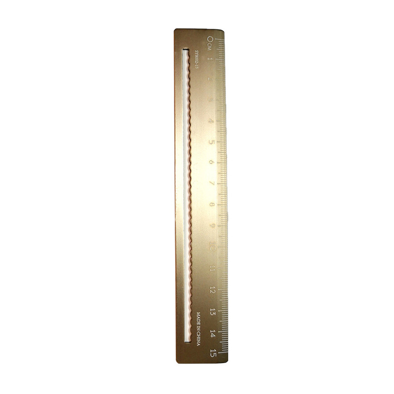 Aluminum Alloy Ruler Pupil Ruler 15cm School Supplies a Scale Measurement Supplies Wholesale