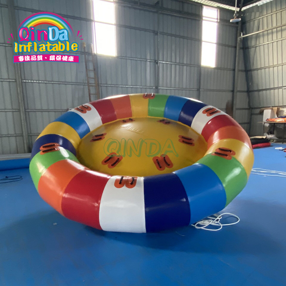 加厚定制彩色水上娱乐网红设备摩托艇拖拉拽转圈圈旋转陀螺拖拉圈