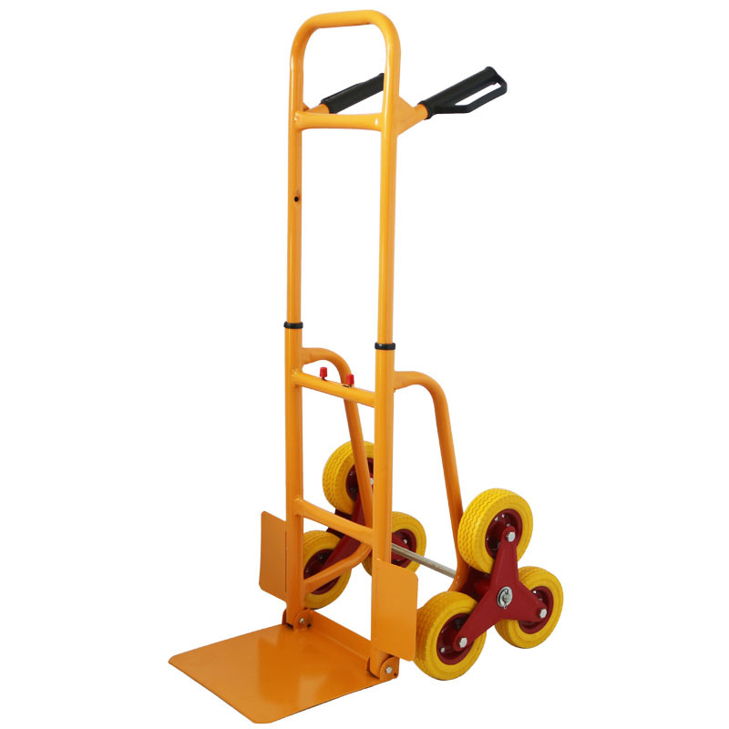 重型爬楼梯拉货车货仓搬运车手推工具车折叠拖车6轮支持一件代发