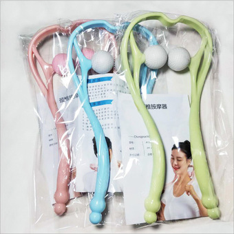 跨境手动颈椎按摩器揉捏健身手持迷你夹脖子中老年颈部活血按摩仪