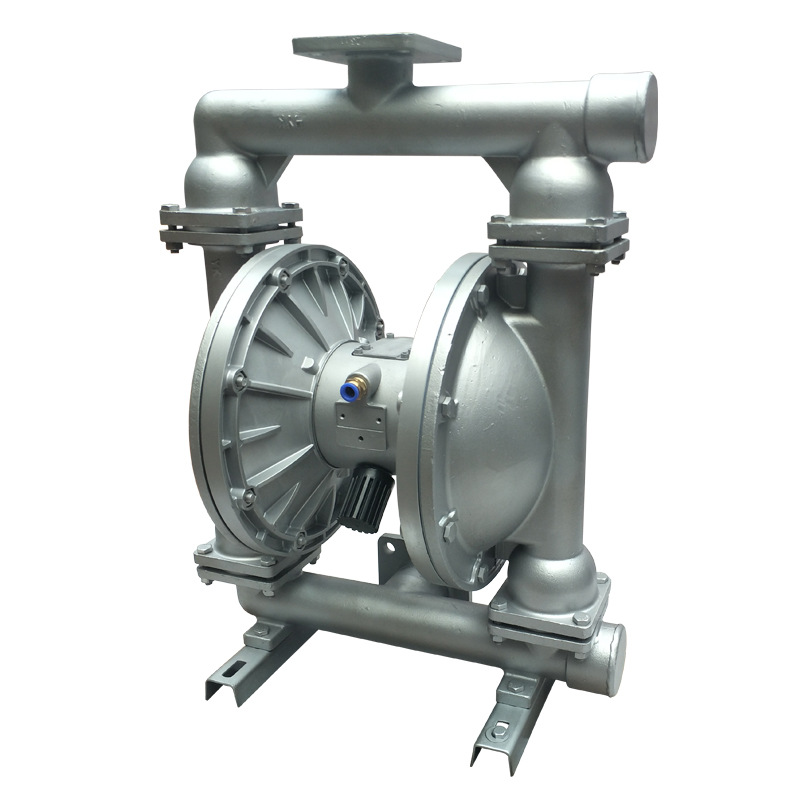 不锈钢气动隔膜泵铸铁工程塑料耐fu蚀抽胶泵铝合金qby15/20/25/40