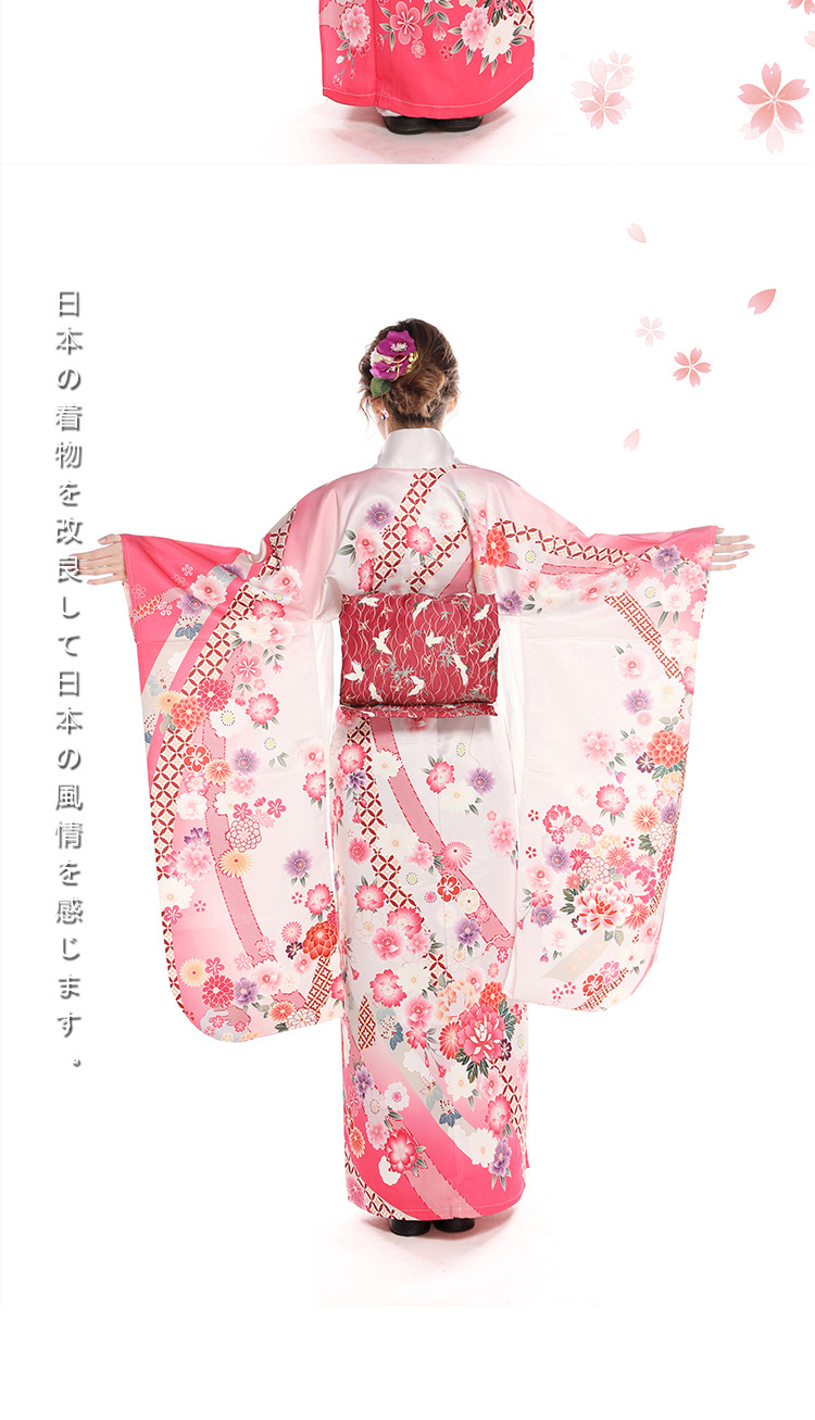 18-24周岁是否跨境出口专供货源是尺码均码颜色单衣振袖和服无配件