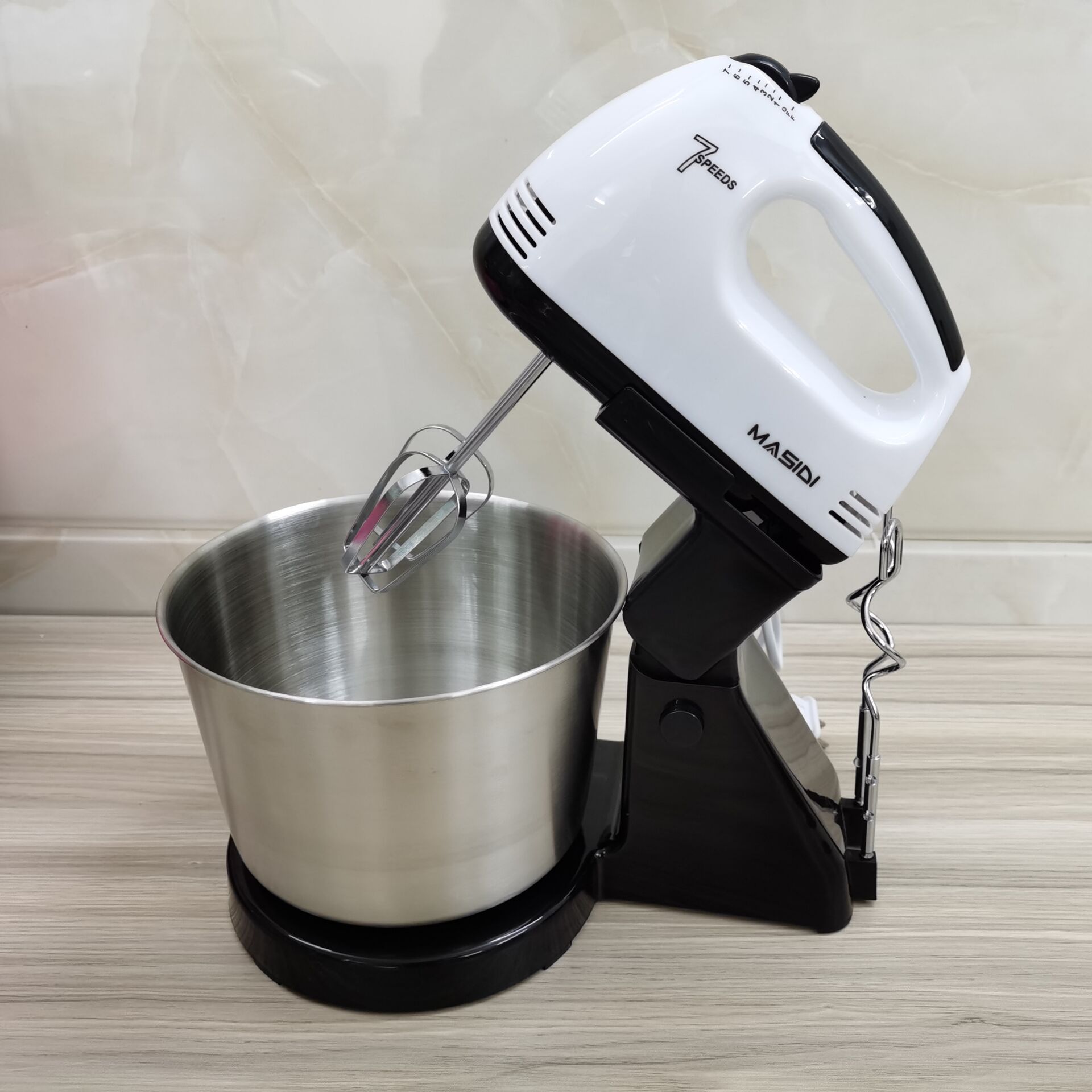 出口批发电动打蛋器 手持搅拌器自动台式打蛋器带桶和面机110v