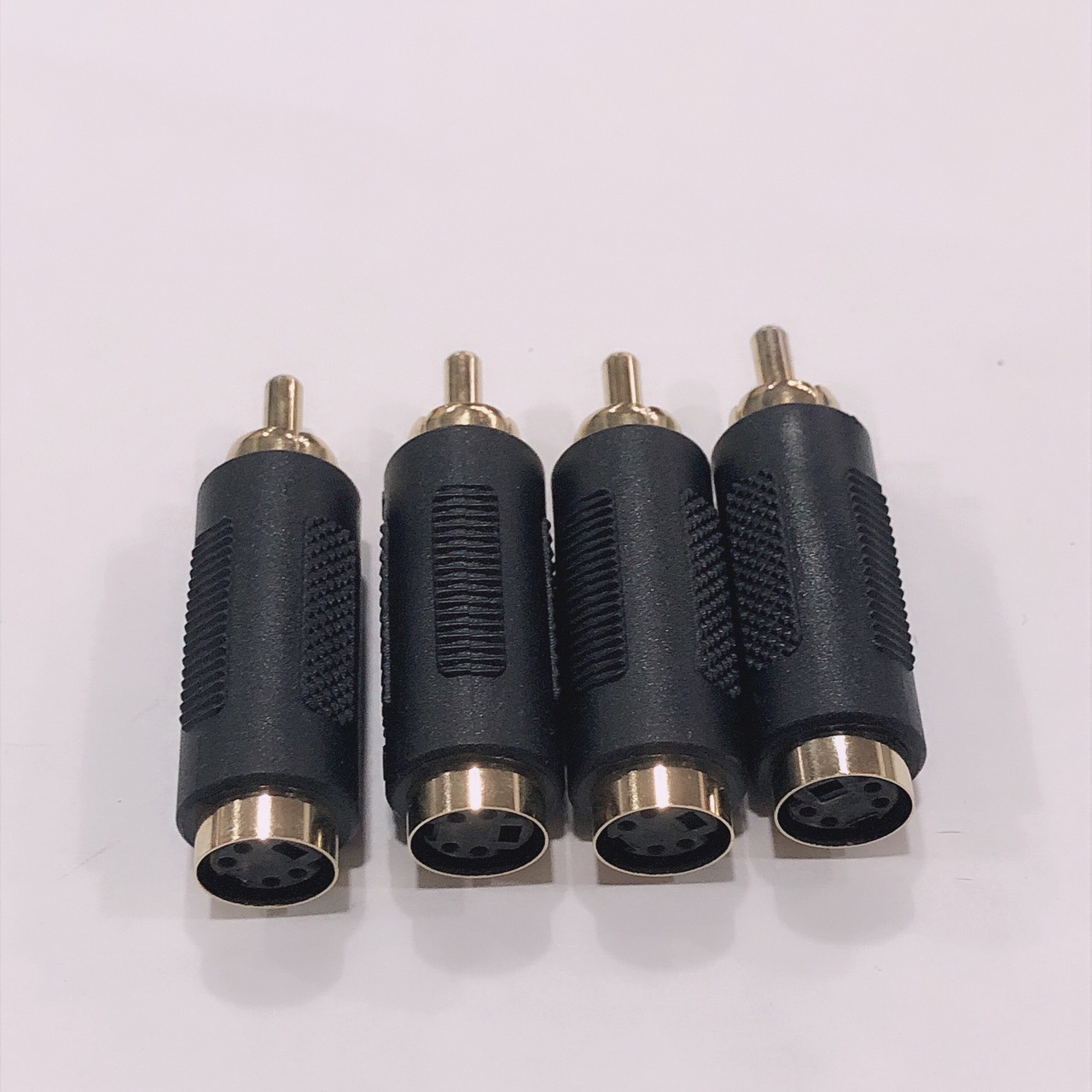 厂家直销rca莲花头转接迷尔4p母座 音频头转s端子4针母头 高-阿里巴巴