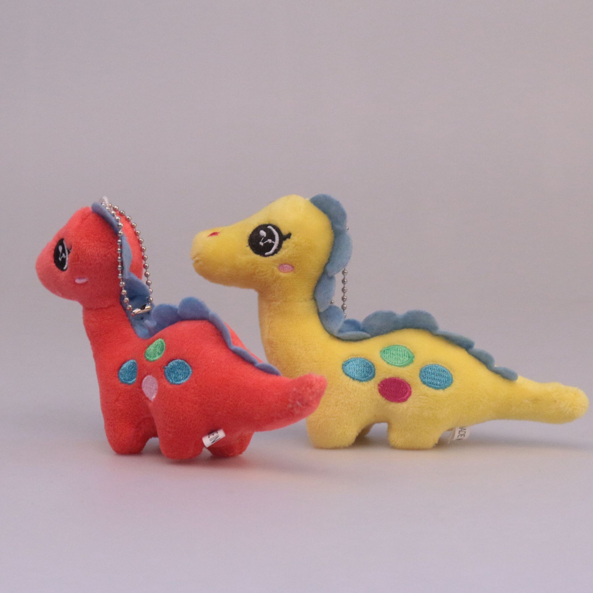 卡通恐龙毛绒玩具公仔吊饰彩色恐龙小玩偶创意新款挂件公仔