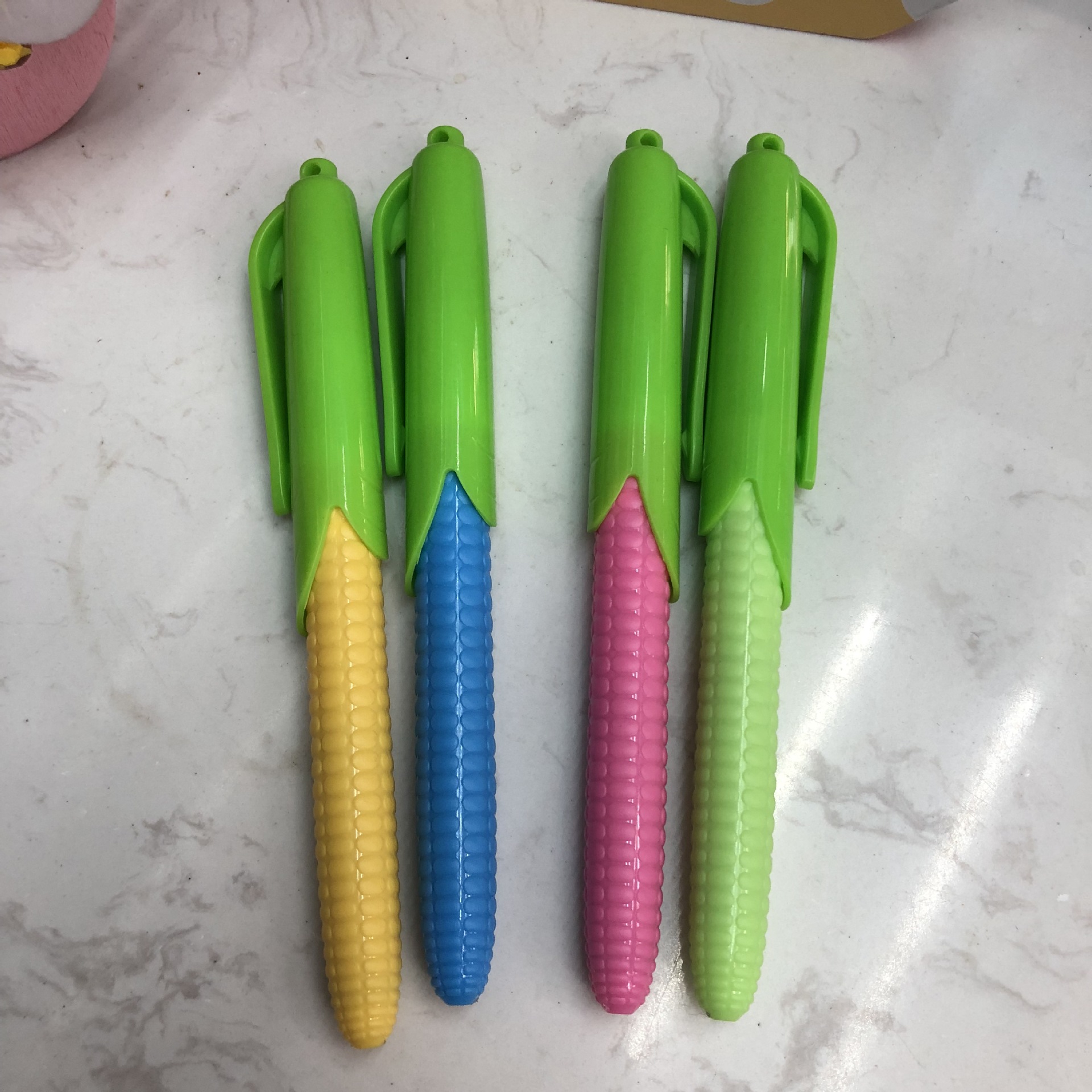 米尔帅散装玉米钢笔 可换墨囊钢笔内带吸墨器 小学生钢笔可爱风