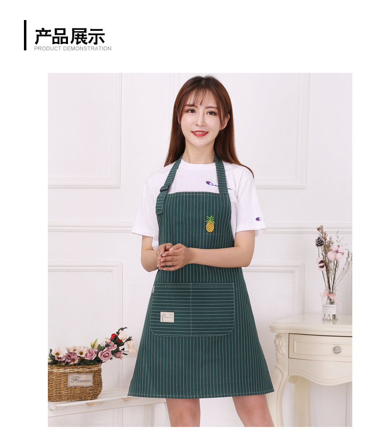 现货批发家居服务员围裙背带无袖吊带可调节厨房做饭围裙支持定制