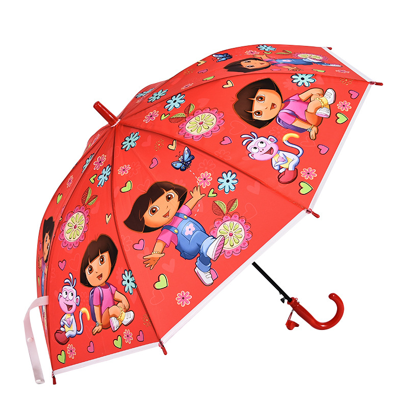 Cartoon Animation Poe Kindergarten Umbrella Cute Creative Umbrella Flexible Wind-Resistant 8-Bone Sunshade Rain-Proof Multiple Options
