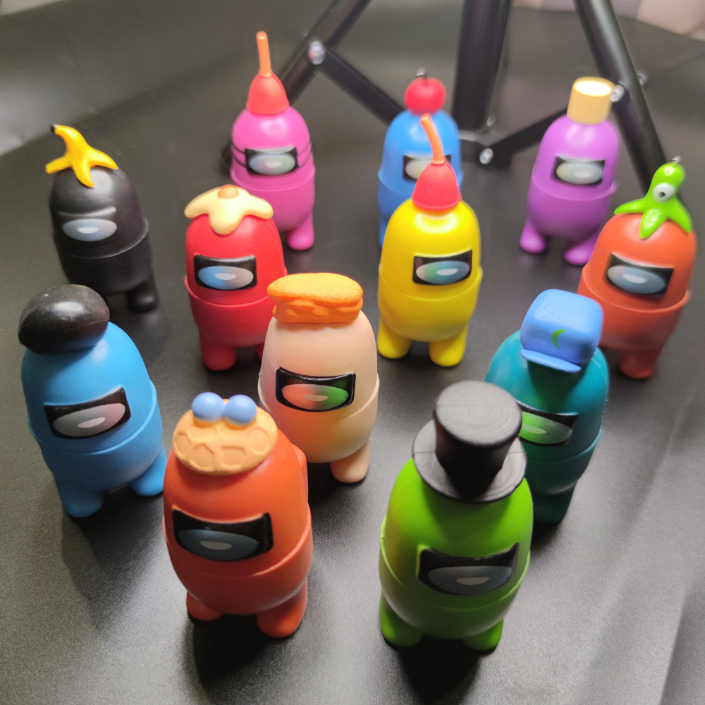 amongus12款游戏系列周边太空狼人杀玩具摆件玩偶娃娃公仔玩具