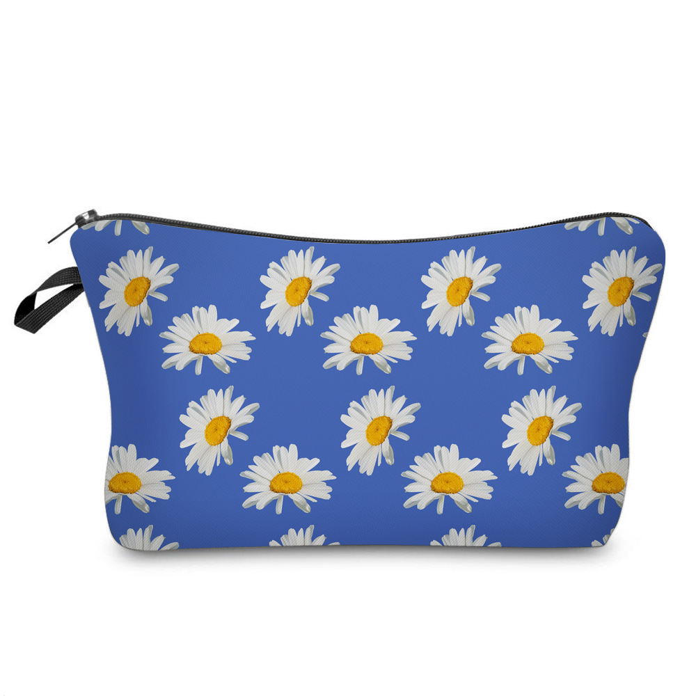 2020 New Amazon Hot Sale Little Daisy Cosmetic Bag Multi-Functional Ladies' Dumplings Cosmetic Bag Storage Wash Bag