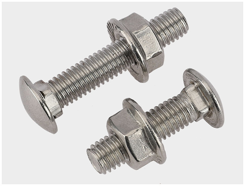 304马车螺栓桥架螺丝半圆头方颈螺丝大扁头货架螺丝桥架螺栓m6m8