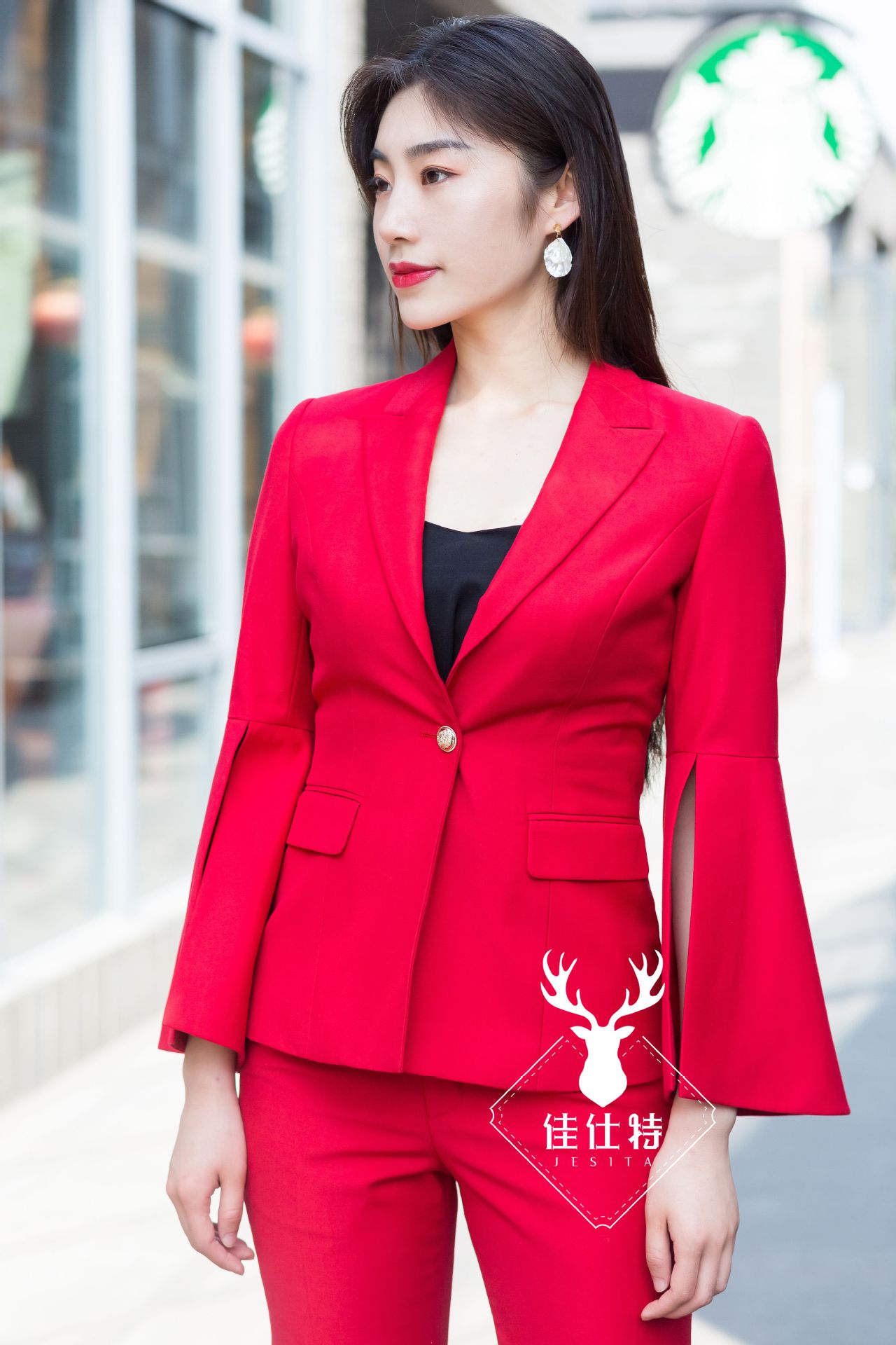 女士西服定制职业套装女装新款无性别女装工作服职业装高考艺考服