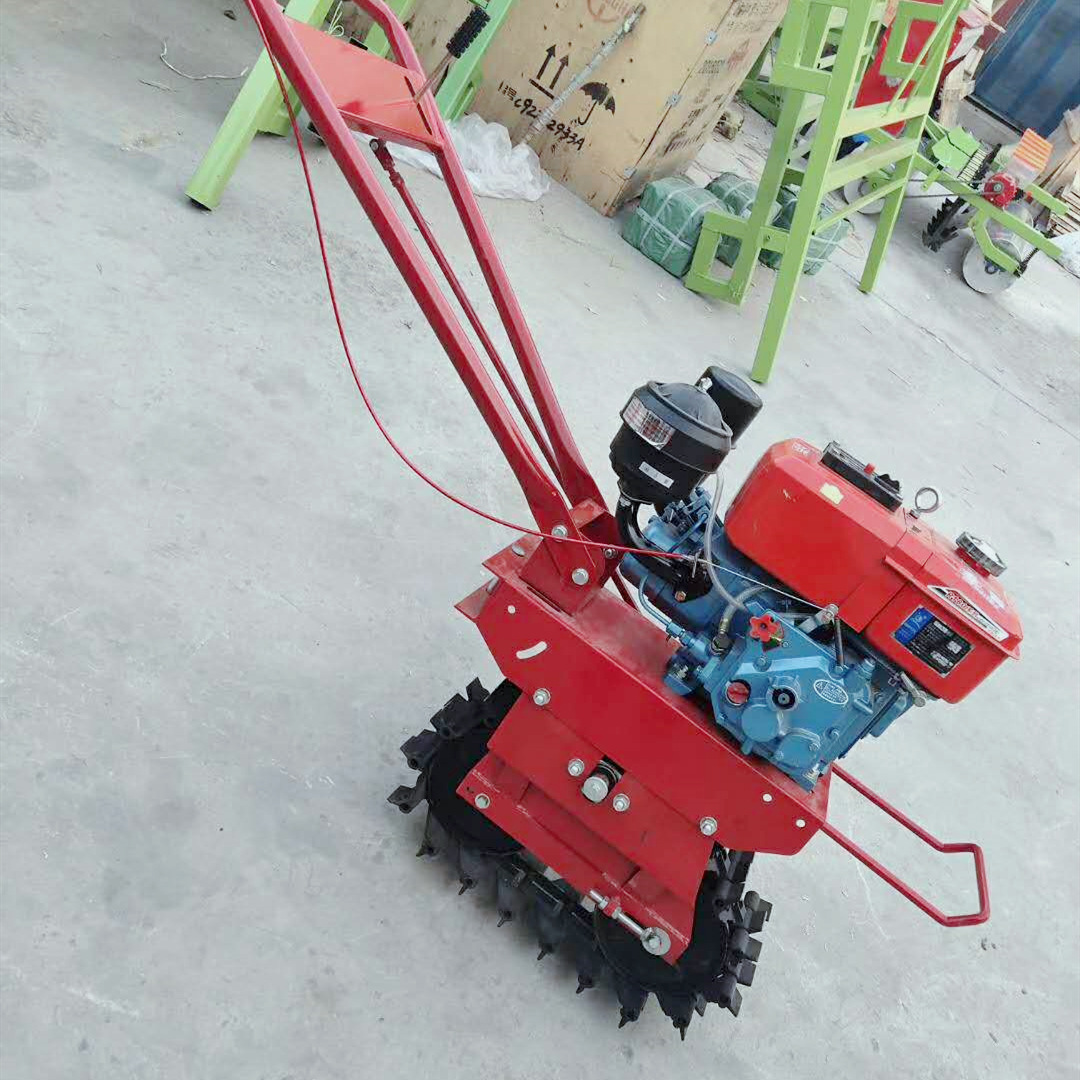 手推式犁地趟地翻地机 玉米施肥播种机 除草犁地机 花生播种机