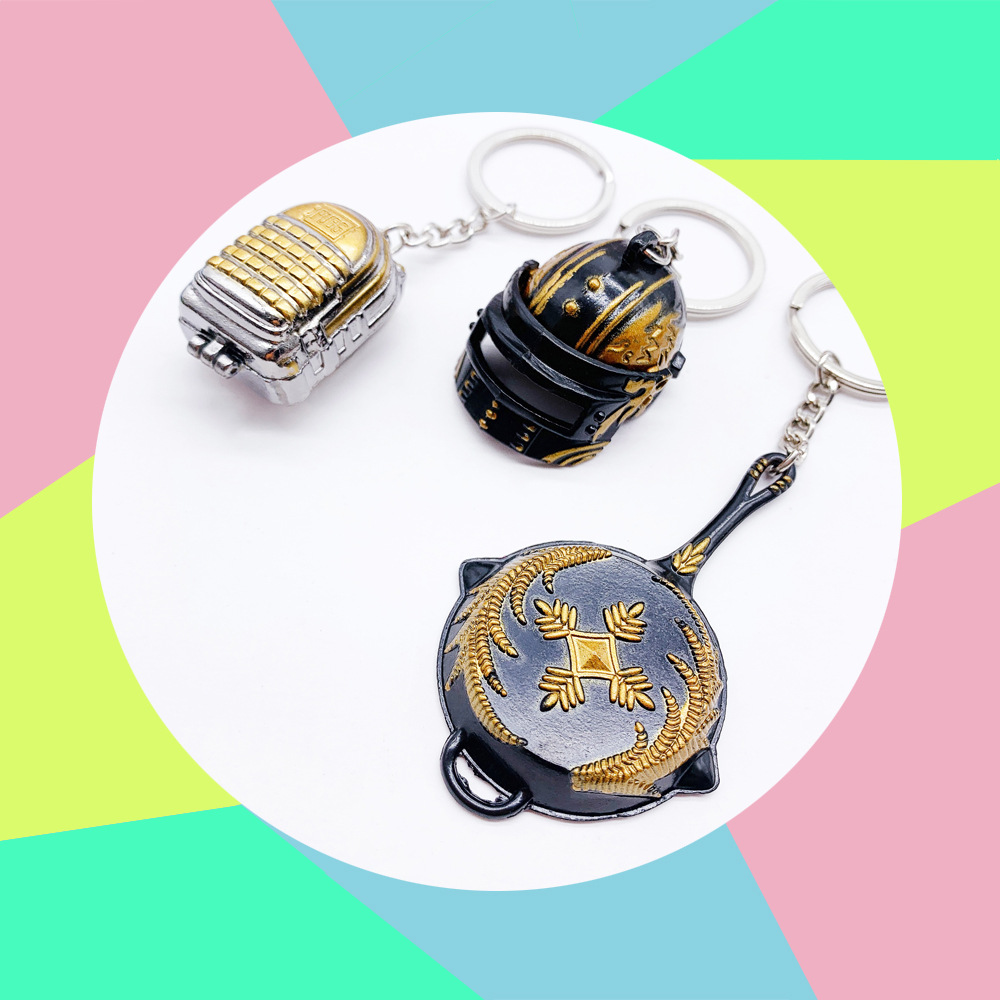 和平精英钥匙扣98k 炫彩皮肤系列吃鸡周边m416武器高档背包小挂件