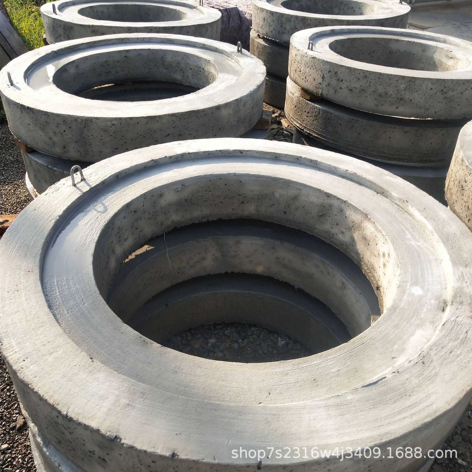 厂家成品混凝土预制井圈井垫井脖井盖板检查井规格齐全量大从优
