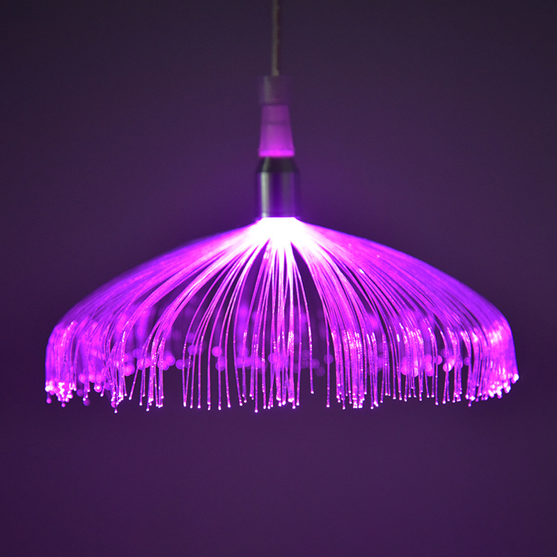 新款led光纤水母灯七彩渐变户外防雨商场公园庭院装饰led景观灯