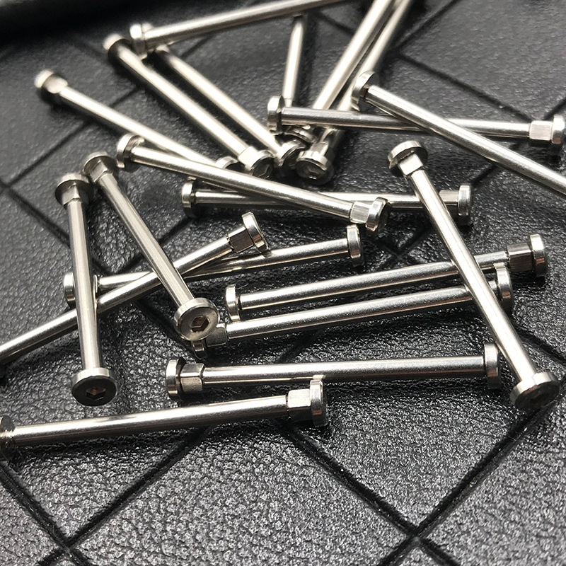 适用华为儿童手表表带配件螺丝杆3x/4x生耳不锈钢连接杆