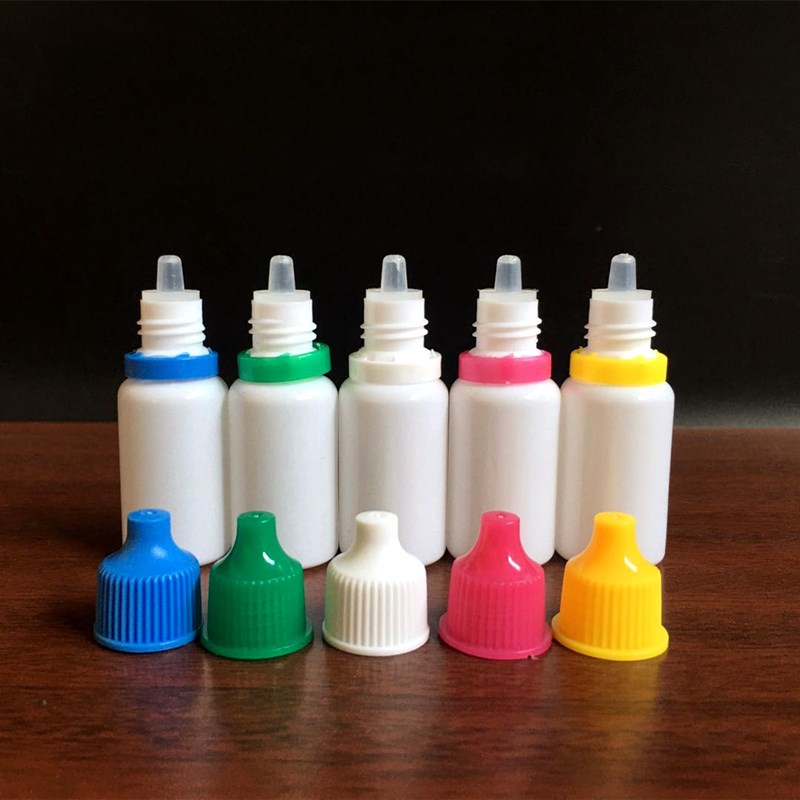 现货10ml眼药水瓶白色避光滴眼剂瓶液体分装瓶小滴瓶塑料挤压小瓶